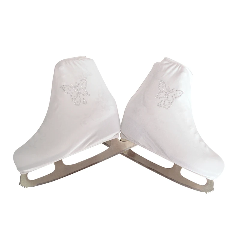 Figure Skating Shoe Covers Protective Velvet Rhinestone Kids Adult For Roller And Ice Skates