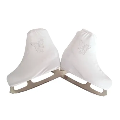 Figure Skating Shoe Covers Protective Velvet Rhinestone Kids Adult For Roller And Ice Skates