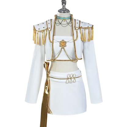 Anime Zoey Rumi Mira Cosplay Costume White PU Leather Uniform Role Play for Party Halloween Carnival Outfits