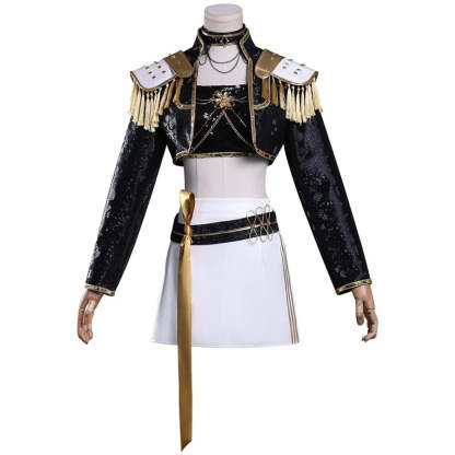 Rumi Zoey Mira Cosplay Costume Women Black Golden Singing Suit Halloween Party Carnival Role Playing Outfit