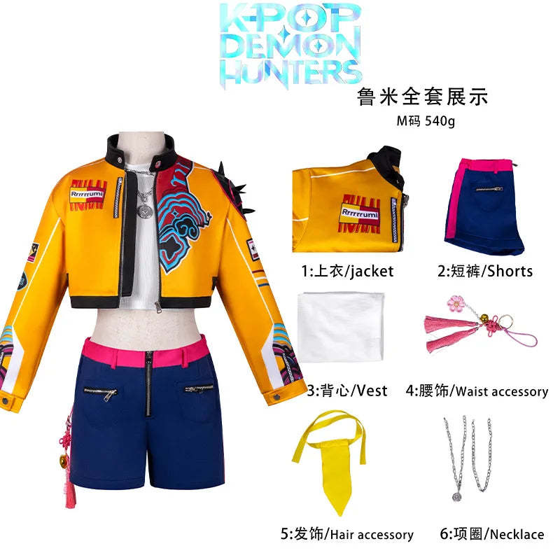 K/DA Pop Star Akali Cosplay Costume, Full Set League of Legends K-POP Outfit for Women