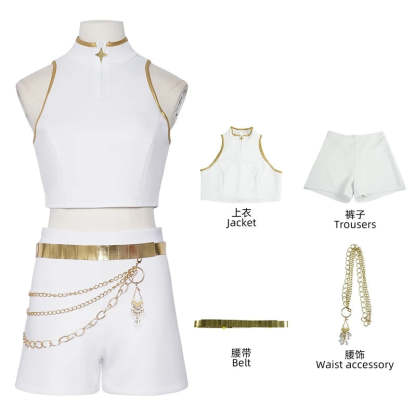 Rumi Zoey Mira Cosplay Costume Women Black Golden Singing Suit Halloween Party Carnival Role Playing Outfit