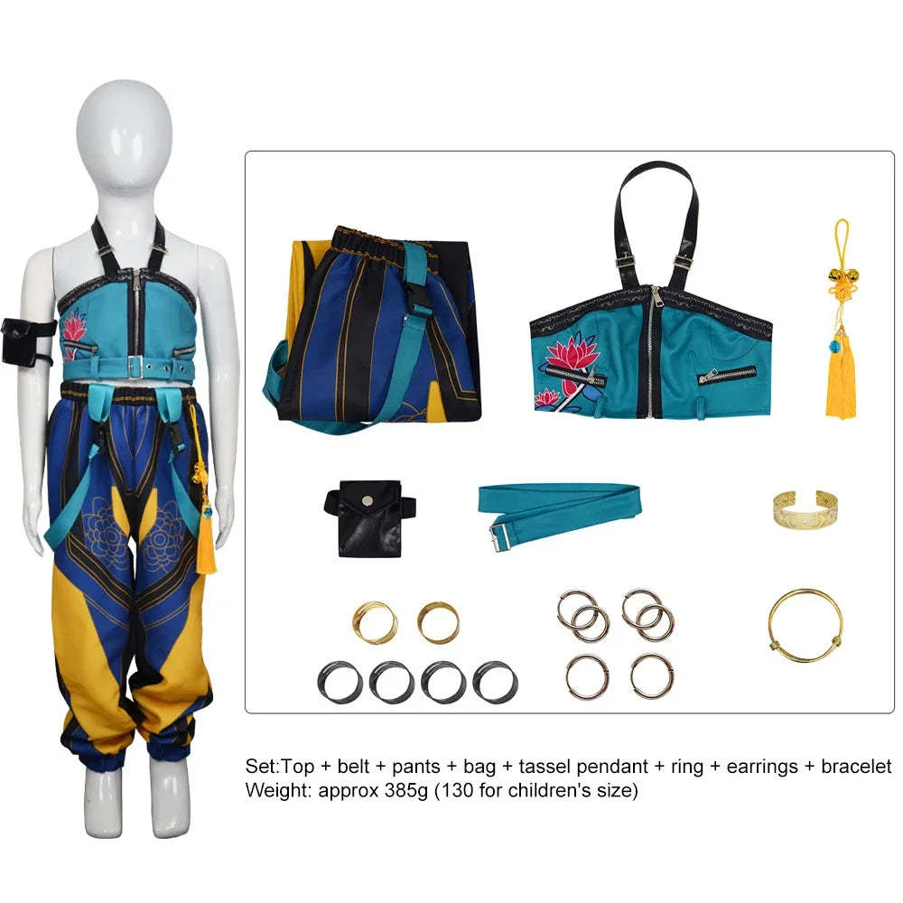 New Anime Kids Girl Roleplay Cosplay Costumes Zoey Full Costume Set f