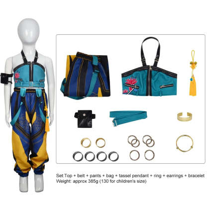 Anime Kids Girl Roleplay Cosplay Costumes Zoey Full Costume Set for K-pop Halloween Carnival Party Suits Clothes Outfit