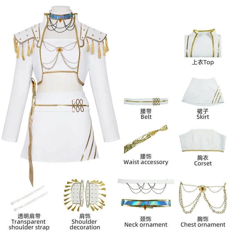 Rumi Zoey Mira Cosplay Costume Women Black Golden Singing Suit Halloween Party Carnival Role Playing Outfit