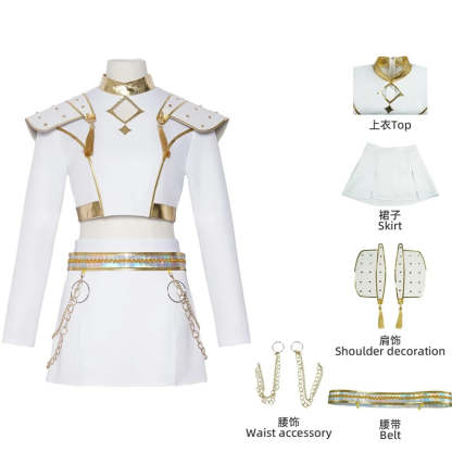 Rumi Zoey Mira Cosplay Costume Women Black Golden Singing Suit Halloween Party Carnival Role Playing Outfit