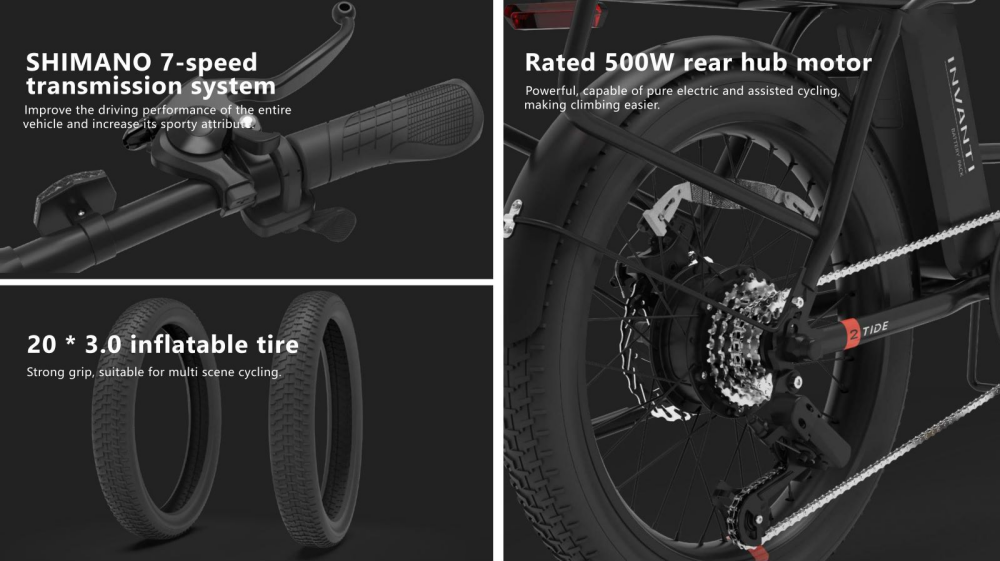 parameter of INVANTI TIDE2 unisex step-through foldable cargo ebike