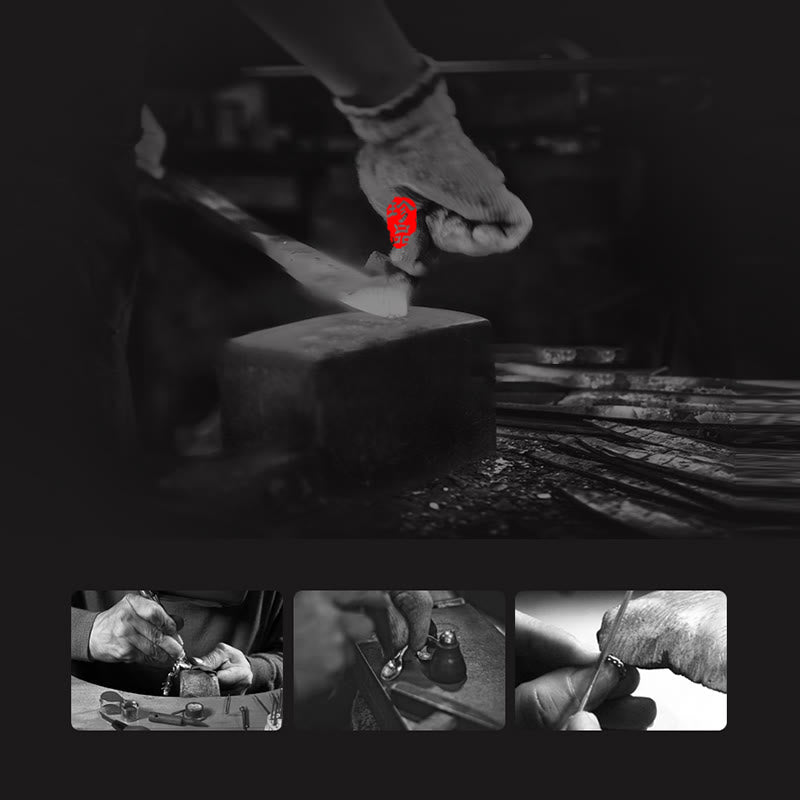 925 Sterling Silver Om Mani Padme Hum Carved Design Creativity Metal Bracelet