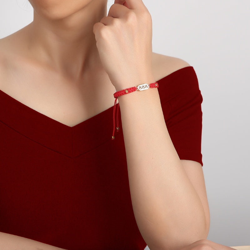 888 Wealth Luck Angel Number Bracelet
