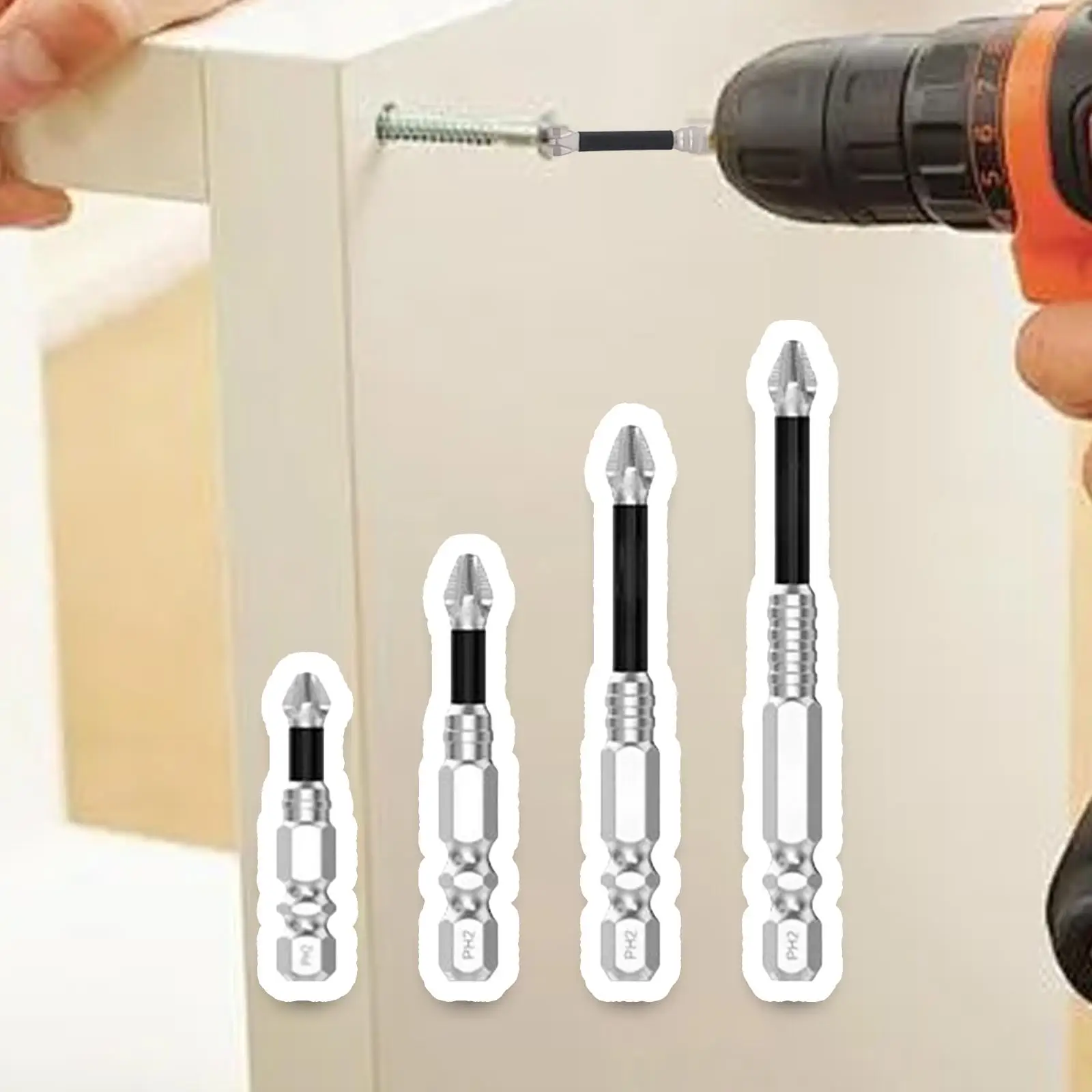 High Magnetic Screwdriver Drill Bit Set Versatile Furniture Assembly Automotive Repair Professional Sturdy Strong Durability