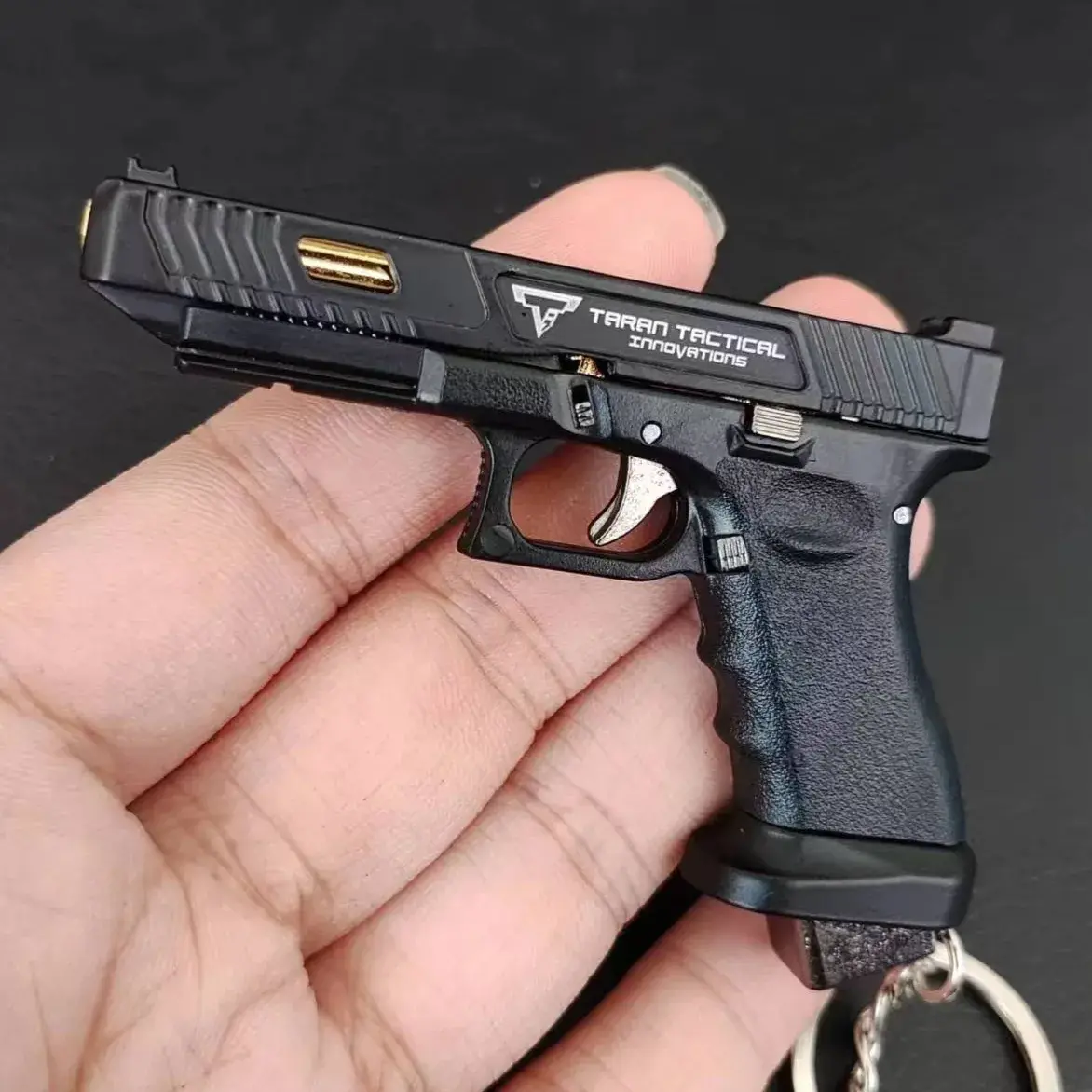 1:3 G34 TTI Semi-Alloy Pistol Model - Mini Disassemble Gun Toy Keychain/Bag Pendant | Perfect for Kids & Adults Craft Collection