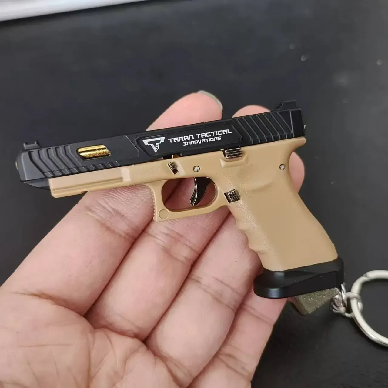 1:3 G34 TTI Semi-Alloy Pistol Model - Mini Disassemble Gun Toy Keychain/Bag Pendant | Perfect for Kids & Adults Craft Collection