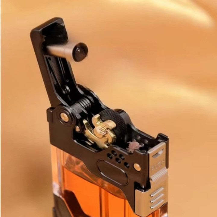 Clear Tank Metal Kerosene Lighter