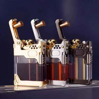 Clear Tank Metal Kerosene Lighter