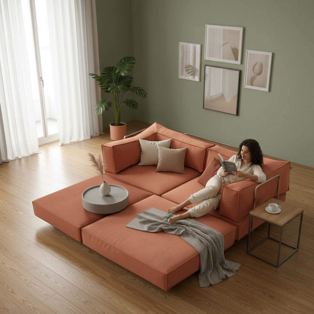 Flexible Lounge Cloud Comfort Convertible Sofa