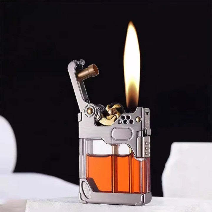 Clear Tank Metal Kerosene Lighter