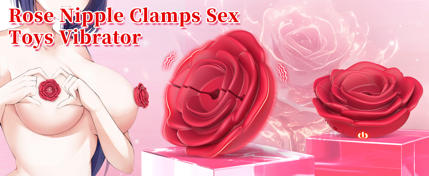 Rose-Shaped Nipple Vibrator