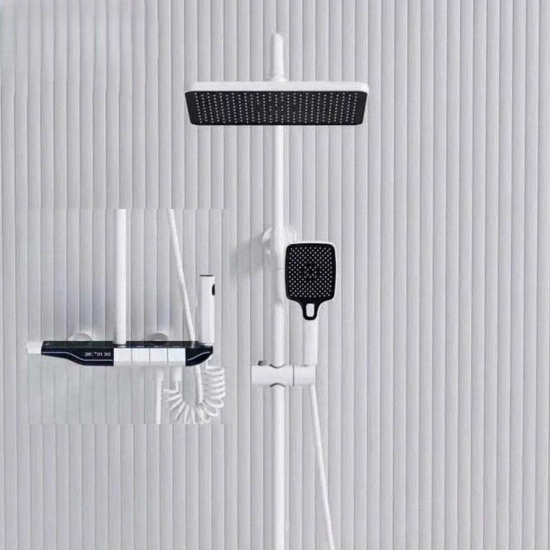 Full Copper Digital Display Piano Key Shower Set