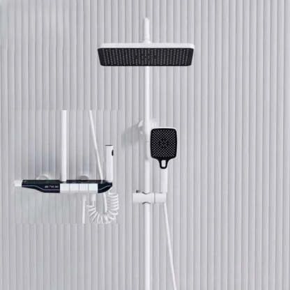 Full Copper Digital Display Piano Key Shower Set