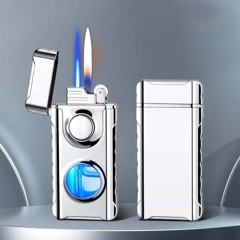 Dual-Fire Metal Windproof Lighter