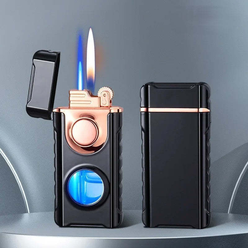 Dual-Fire Metal Windproof Lighter