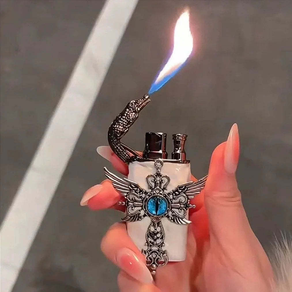 Angel Wings Vintage Double Flame Lighter