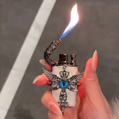 Angel Wings Vintage Double Flame Lighter