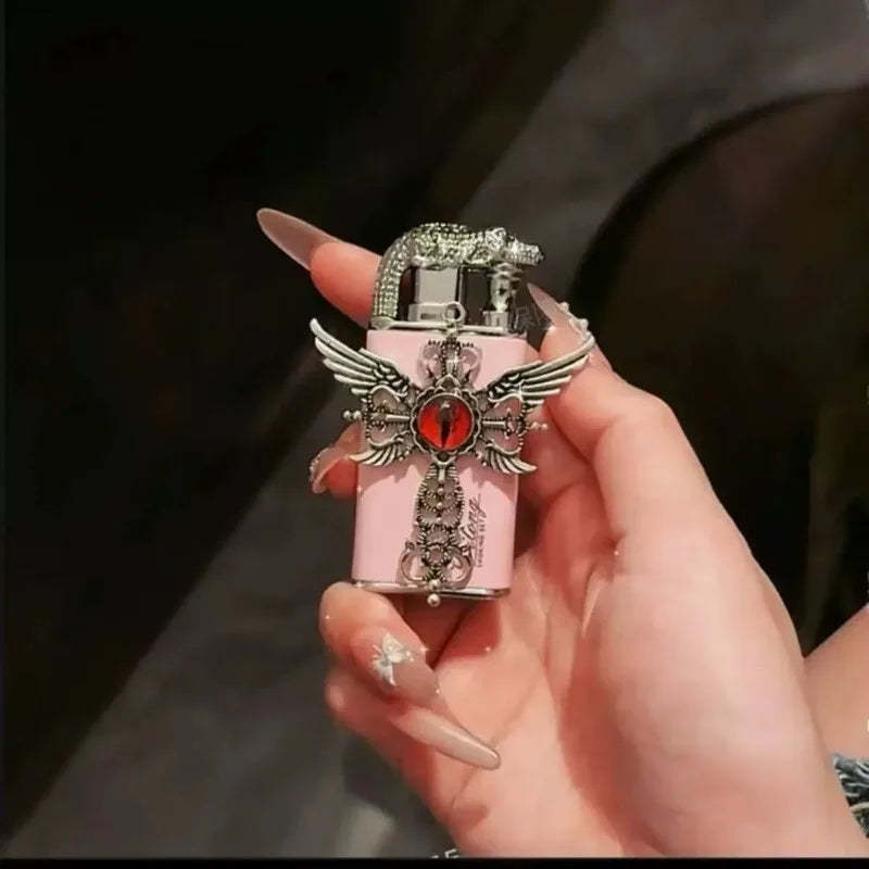Angel Wings Vintage Double Flame Lighter