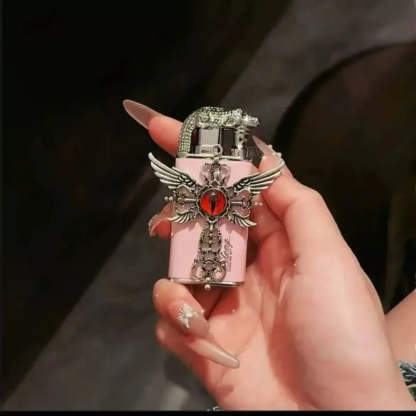 Angel Wings Vintage Double Flame Lighter