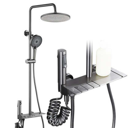 Elegant Piano Style Rainfall Bathroom Shower Set