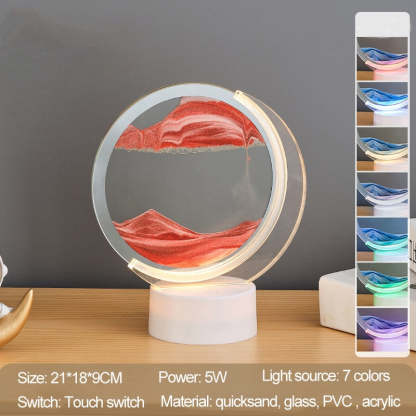Sand Serenity Moon Shape Night Light