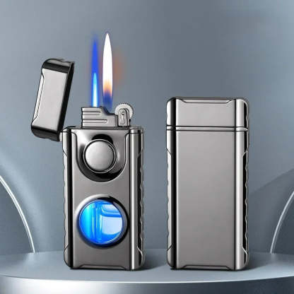 Dual-Fire Metal Windproof Lighter
