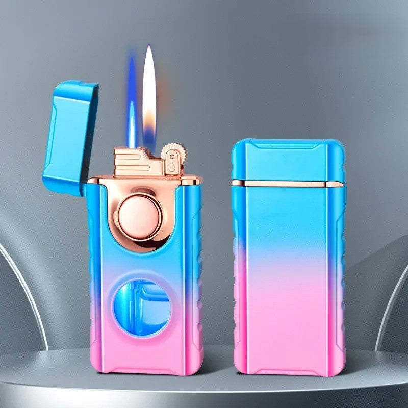 Dual-Fire Metal Windproof Lighter