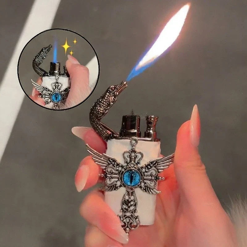 Angel Wings Vintage Double Flame Lighter