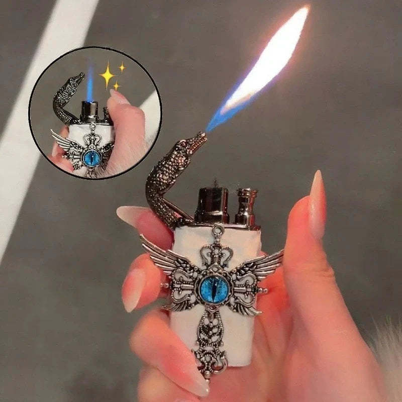 Angel Wings Vintage Double Flame Lighter
