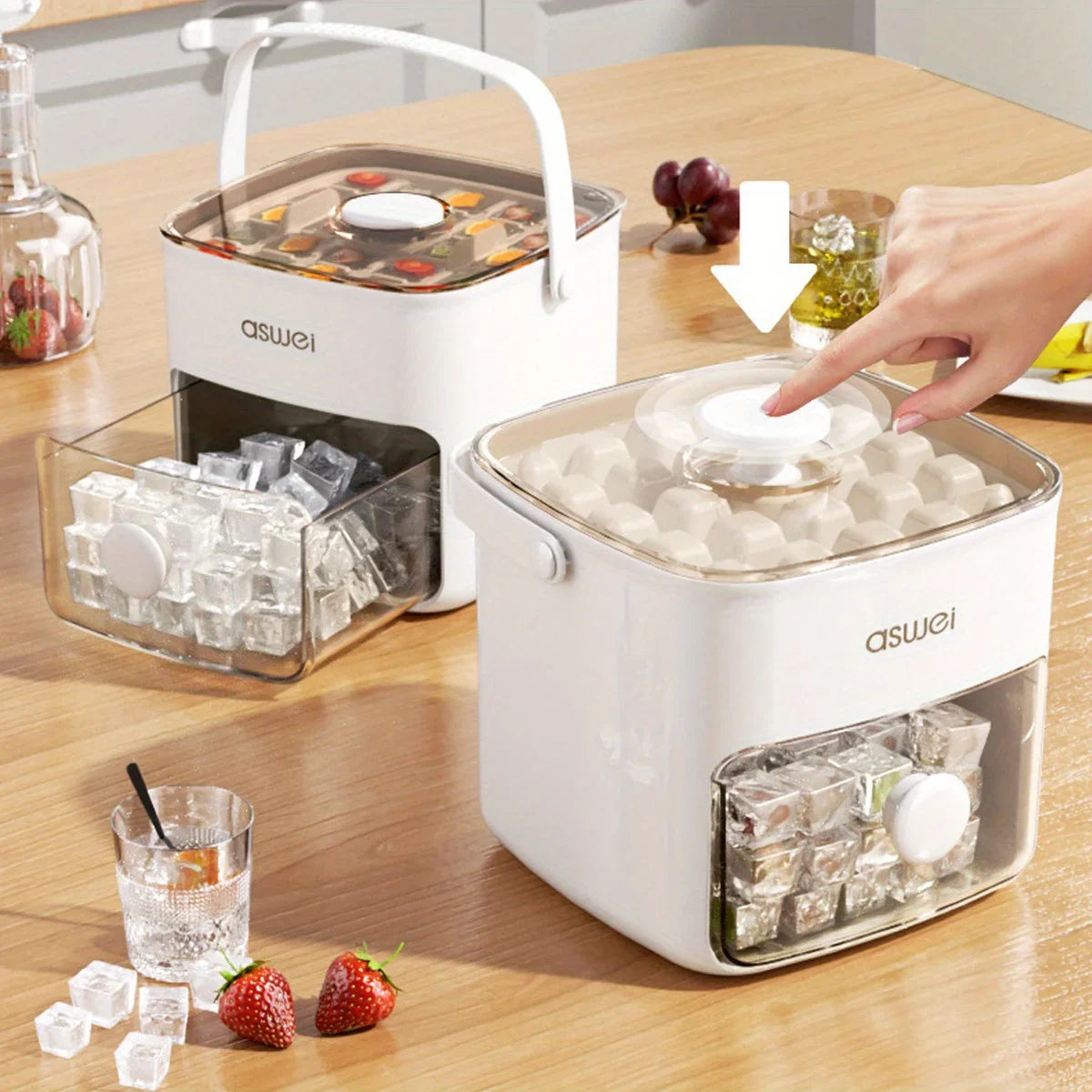 Easy Pop Out Ice Cube Maker Box