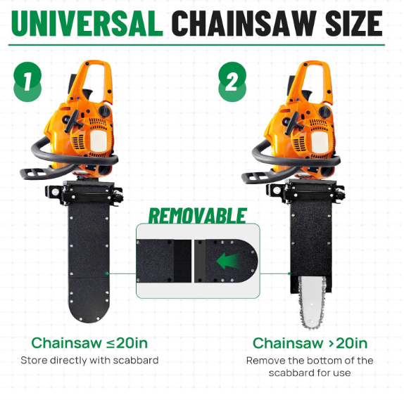 Heavy-duty Chainsaw Holder for Tractor