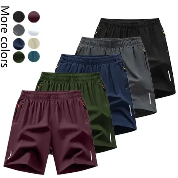 Men's 5-Pack Quick-Dry Athletic Shorts Fashionable Versatile Outdoor Casual Shorts