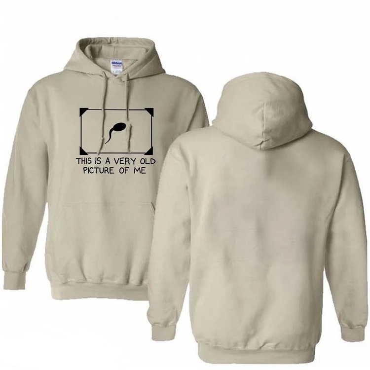 This is Very Old Picture Of Me Pattern 100% 300g Cotton Classic Hoodie