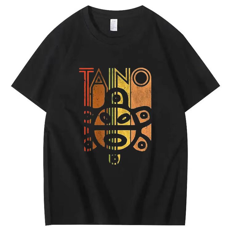 "Taino-Inspired Art Tee – Bold, Vibrant Graphic with Cultural Roots"