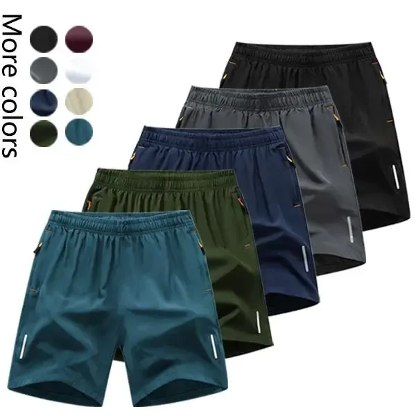 Men's 5-Pack Quick-Dry Athletic Shorts Fashionable Versatile Outdoor Casual Shorts