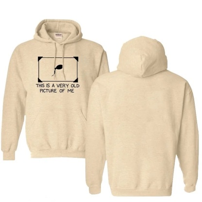 This is Very Old Picture Of Me Pattern 100% 300g Cotton Classic Hoodie