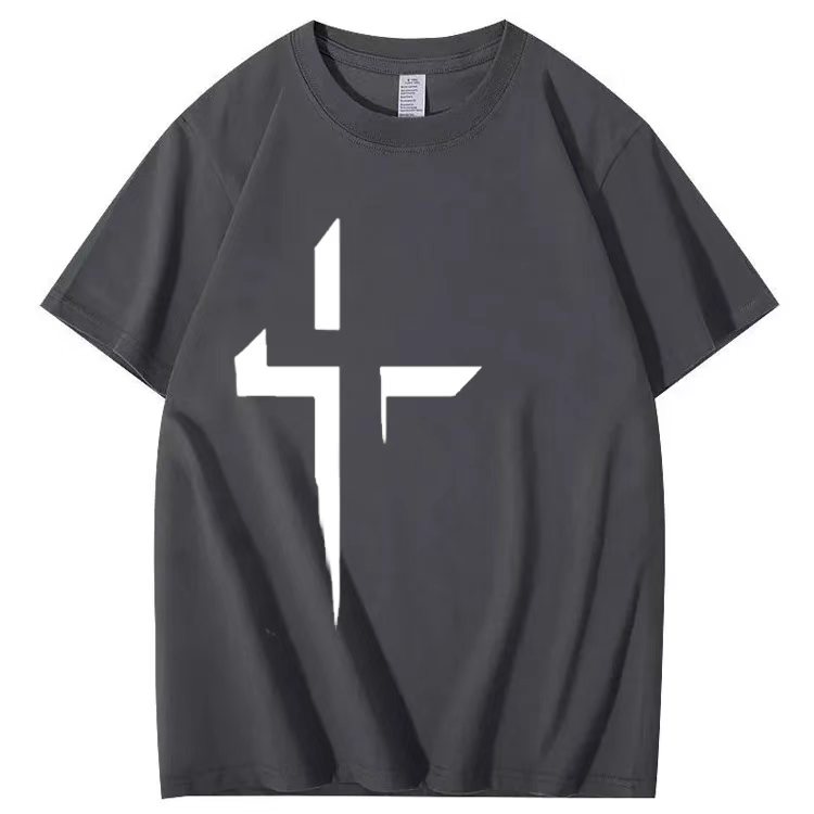 Striking cross design T-shirt