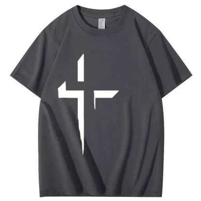 Striking cross design T-shirt