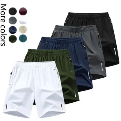 Men's 5-Pack Quick-Dry Athletic Shorts Fashionable Versatile Outdoor Casual Shorts