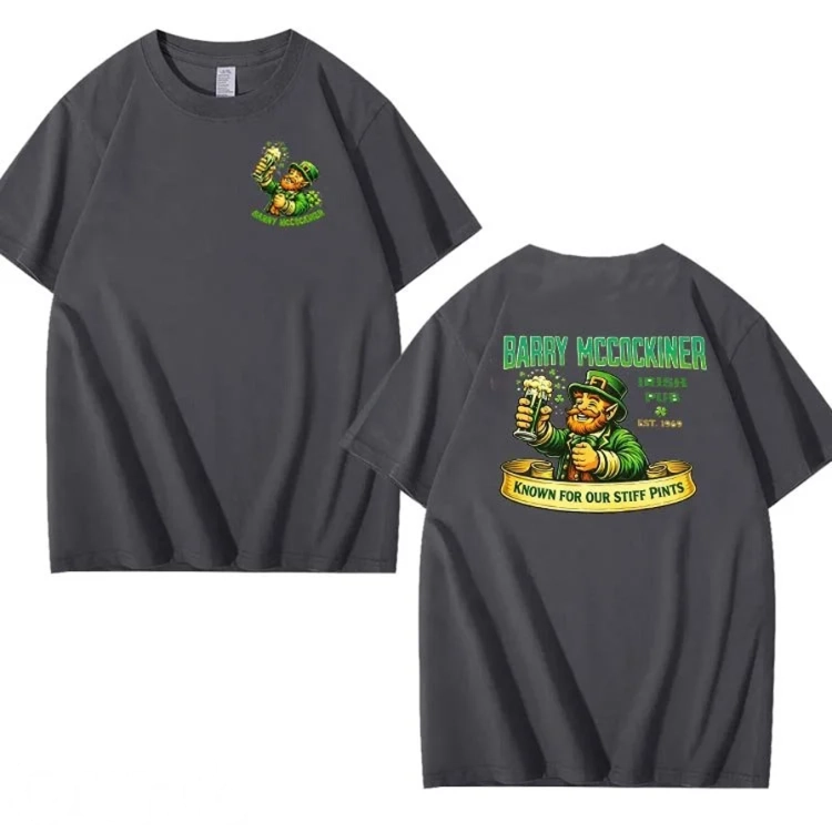Saint Patrick's Day Barry McCockin Cider Pattern 100% Cotton T-Shirt