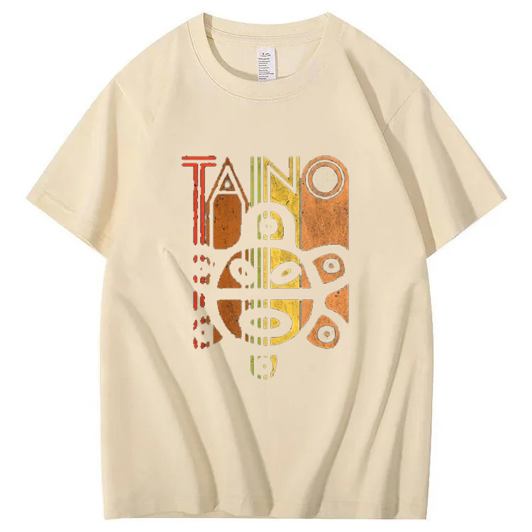 "Taino-Inspired Art Tee – Bold, Vibrant Graphic with Cultural Roots"
