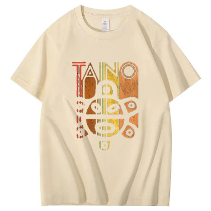 "Taino-Inspired Art Tee – Bold, Vibrant Graphic with Cultural Roots"