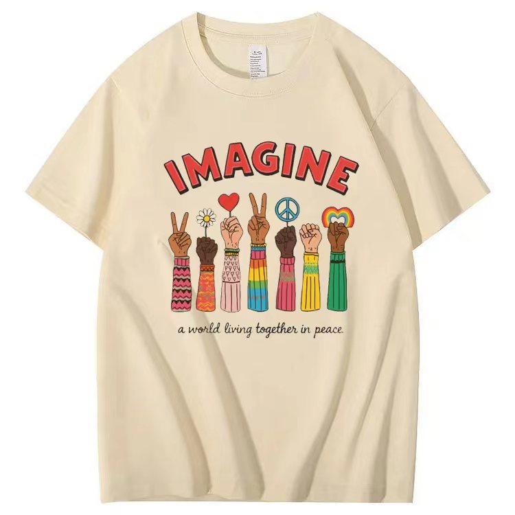 IMAGINE a world living together in peace.