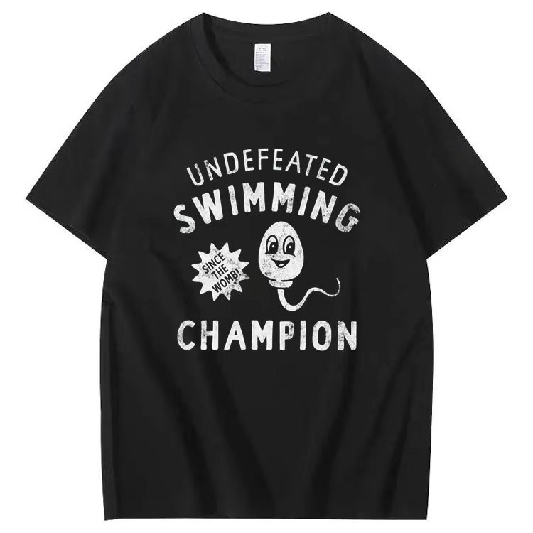 UNDEFEATED SWIMMING SINCE THE WOMB! CHAMPION T-shirt